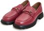 Cesare Gaspari Platform Loafers Bordeaux Red Dames - Thumbnail 3