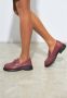 Cesare Gaspari Platform Loafers Bordeaux Red Dames - Thumbnail 4