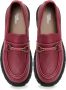 Cesare Gaspari Platform Loafers Bordeaux Red Dames - Thumbnail 5