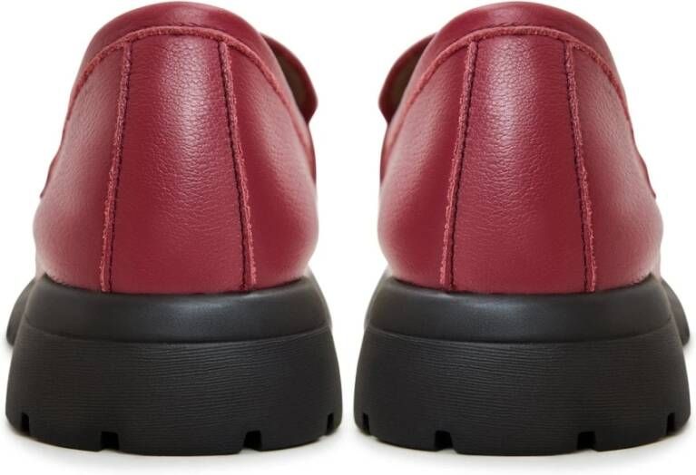 Cesare Gaspari Platform Loafers Bordeaux Red Dames