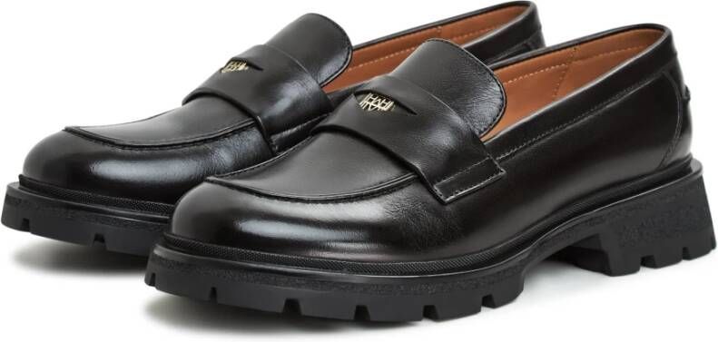 Cesare Gaspari Platform Loafers Mariana Black Dames