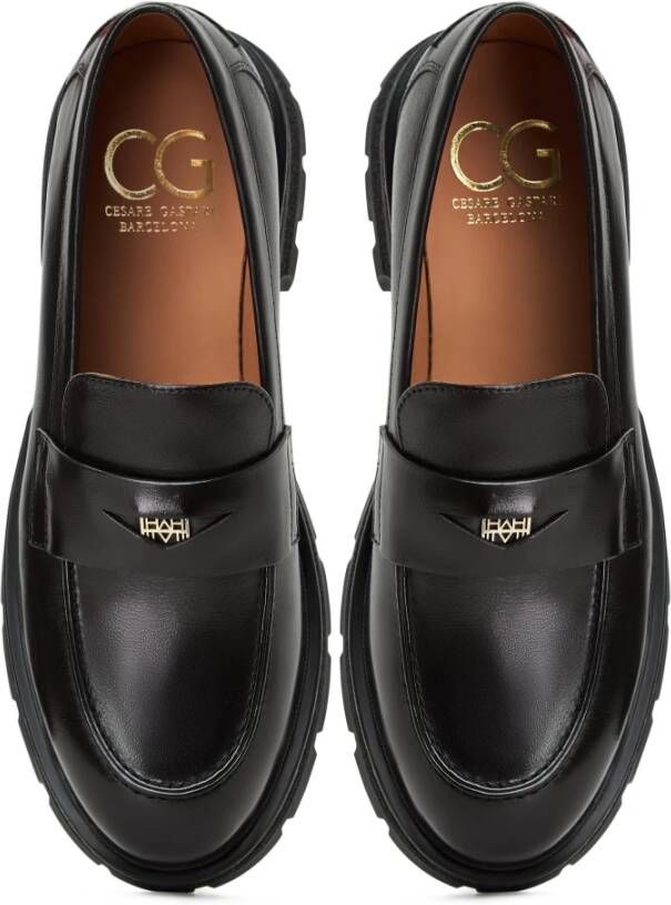 Cesare Gaspari Platform Loafers Mariana Black Dames