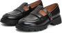 Cesare Gaspari Platform Loafers Marina Black Dames - Thumbnail 2