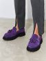 Cesare Gaspari Platform Loafers Violet Purple Dames - Thumbnail 7