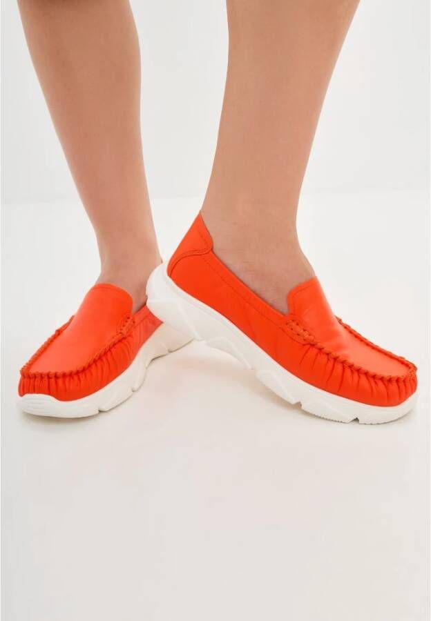 Cesare Gaspari Platform Moccasins Orange Dames