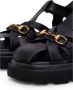 Cesare Gaspari Platform Sandalen Zwart Black Dames - Thumbnail 5