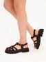 Cesare Gaspari Platform Sandalen Zwart Black Dames - Thumbnail 10