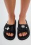 Cesare Gaspari Platform Slippers Fernanda Zwart Black Dames - Thumbnail 6