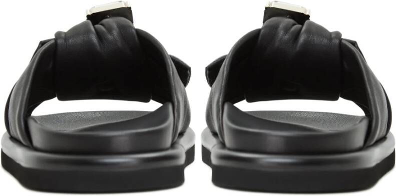 Cesare Gaspari Platform Slippers Fernanda Zwart Black Dames