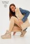 Cesare Gaspari Platform Winterlaarzen Beige Dames - Thumbnail 3