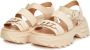 Cesare Gaspari Platformhak Sandalen Beige Dames - Thumbnail 2