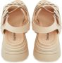 Cesare Gaspari Platformhak Sandalen Beige Dames - Thumbnail 5