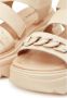 Cesare Gaspari Platformhak Sandalen Beige Dames - Thumbnail 6