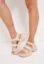 Cesare Gaspari Platformhak Sandalen Beige Dames - Thumbnail 8