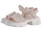 Cesare Gaspari Platformzool Sandalen Beige Dames - Thumbnail 3