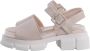 Cesare Gaspari Platformzool Sandalen Beige Dames - Thumbnail 6