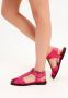 Cesare Gaspari Platte zool enkelband sandalen Fuchsia Pink Dames - Thumbnail 9