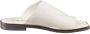 Cesare Gaspari Platte zool slide sandalen White Dames - Thumbnail 6