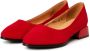 Cesare Gaspari Rode Block Heel Ballerinas Ingrid Red Dames - Thumbnail 2