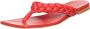 Cesare Gaspari Rode Chic Open Toe Sandalen Red Dames - Thumbnail 2