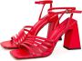 Cesare Gaspari Rode Chunky Comfort Sandalen Red Dames - Thumbnail 2