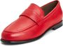 Cesare Gaspari Rode leren blokhak loafers Red Dames - Thumbnail 6