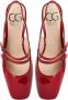 Cesare Gaspari Rode Slingback Blokhak Pumps Red Dames - Thumbnail 7