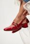 Cesare Gaspari Rode Slingback Blokhak Pumps Red Dames - Thumbnail 8