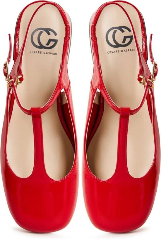 Cesare Gaspari Rode Slingback Pumps Irina Red Dames