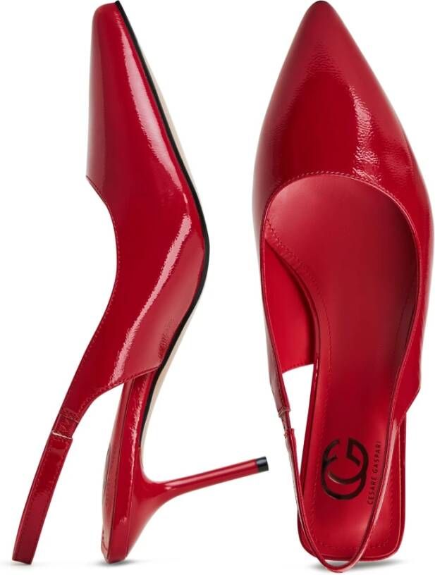 Cesare Gaspari Rode Stiletto High Heeled Pumps Red Dames