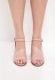 Cesare Gaspari Roze Blokhak Leren Sandalen Pink Dames - Thumbnail 4