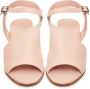 Cesare Gaspari Roze Blokhak Leren Sandalen Pink Dames - Thumbnail 5