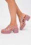 Cesare Gaspari Roze Blokhak Sandalen Pink Dames - Thumbnail 13