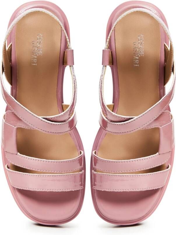 Cesare Gaspari Roze Blokhak Sandalen Pink Dames