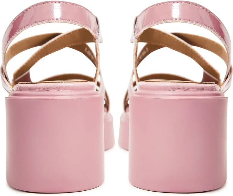 Cesare Gaspari Roze Blokhak Sandalen Pink Dames