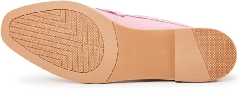 Cesare Gaspari Roze Leren Loafers Pink Dames