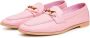 Cesare Gaspari Roze Leren Loafers Pink Dames - Thumbnail 3