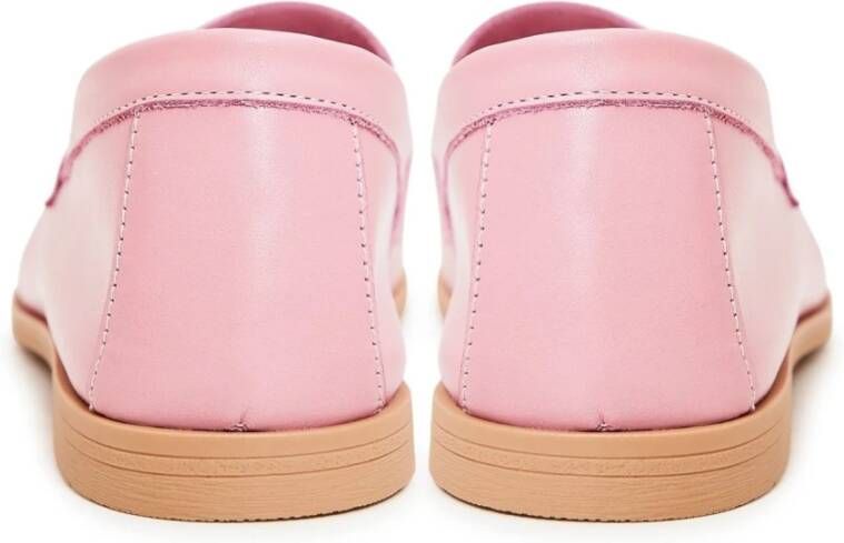 Cesare Gaspari Roze Leren Loafers Pink Dames