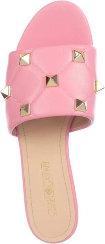 Cesare Gaspari Roze Rockstud Sandalen Mila Pink Dames