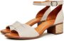 Cesare Gaspari Sandalen met blokhak Beige Dames - Thumbnail 2