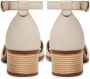 Cesare Gaspari Sandalen met blokhak Beige Dames - Thumbnail 5