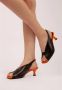 Cesare Gaspari Slingback Sandalen Black Dames - Thumbnail 2