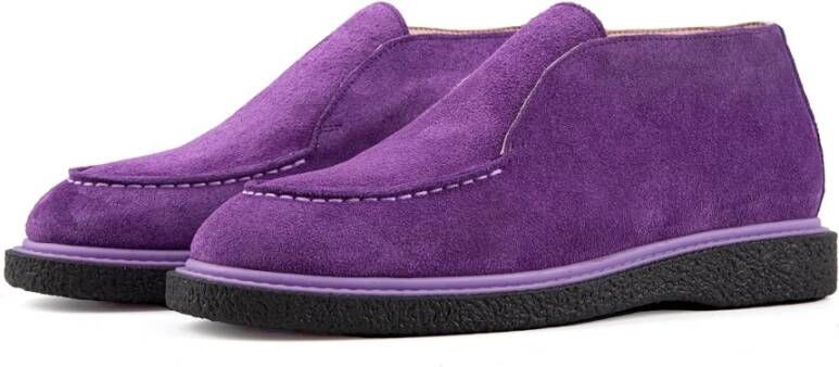 Cesare Gaspari Slip-On Loafers Violet Purple Dames