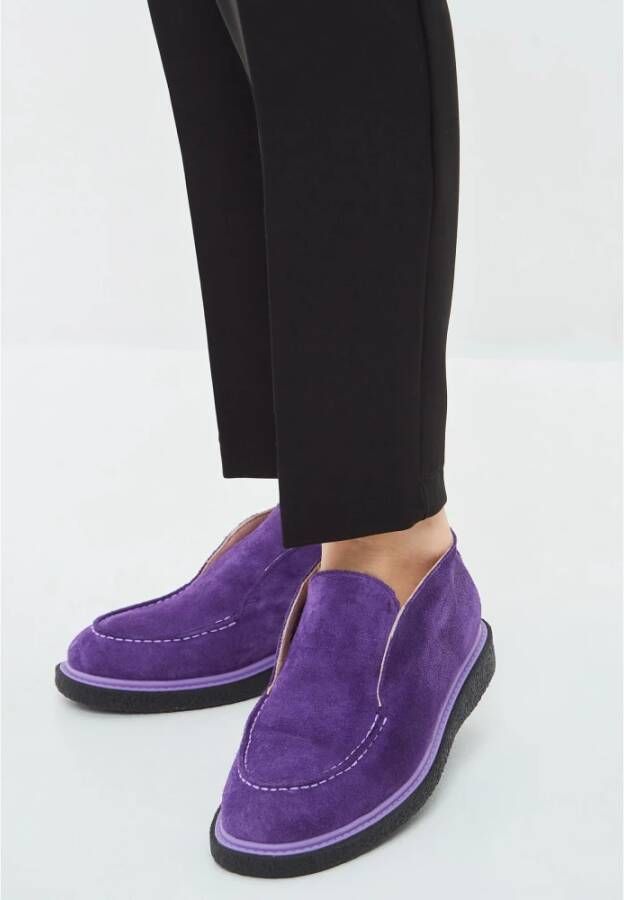 Cesare Gaspari Slip-On Loafers Violet Purple Dames