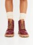 Cesare Gaspari Stijlvolle Leather Lace-up Ankle Boots Red Dames - Thumbnail 7
