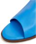 Cesare Gaspari Stijlvolle leren blokhak sandalen Blue Dames - Thumbnail 5