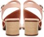 Cesare Gaspari Stijlvolle leren blokhak sandalen Pink Dames - Thumbnail 5