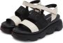 Cesare Gaspari Stijlvolle Platform Heeled Sandals Beige Dames - Thumbnail 3