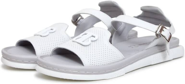 Cesare Gaspari Stijlvolle Platform Sandalen Wit White Dames