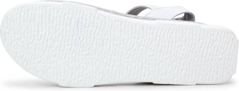 Cesare Gaspari Stijlvolle Platform Sandalen Wit White Dames